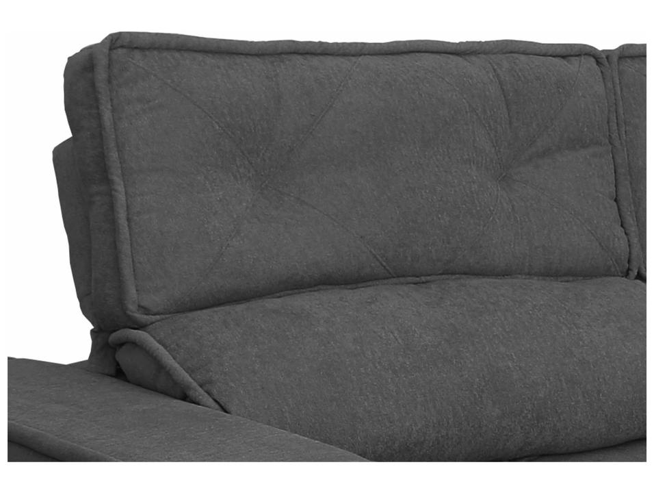 Sofá 3 Lugares Retrátil Reclinável Suede Califórnia JW Estofados - 5