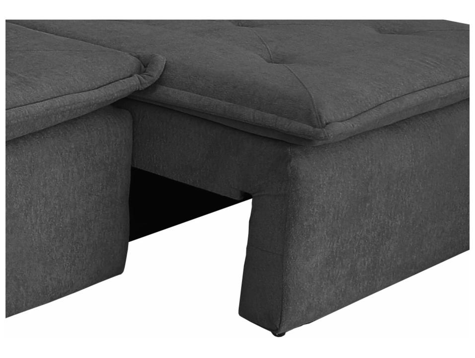 Sofá 3 Lugares Retrátil Reclinável Suede Califórnia JW Estofados - 7