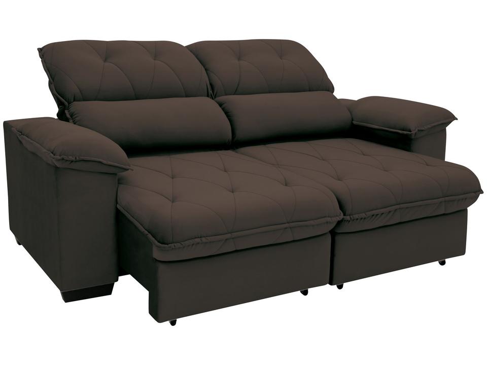 Sofá 3 Lugares Retrátil Reclinável Suede Hannover Linoforte - 10