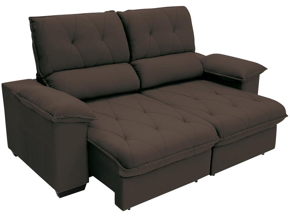 Sofá 3 Lugares Retrátil Reclinável Suede Hannover Linoforte - 11