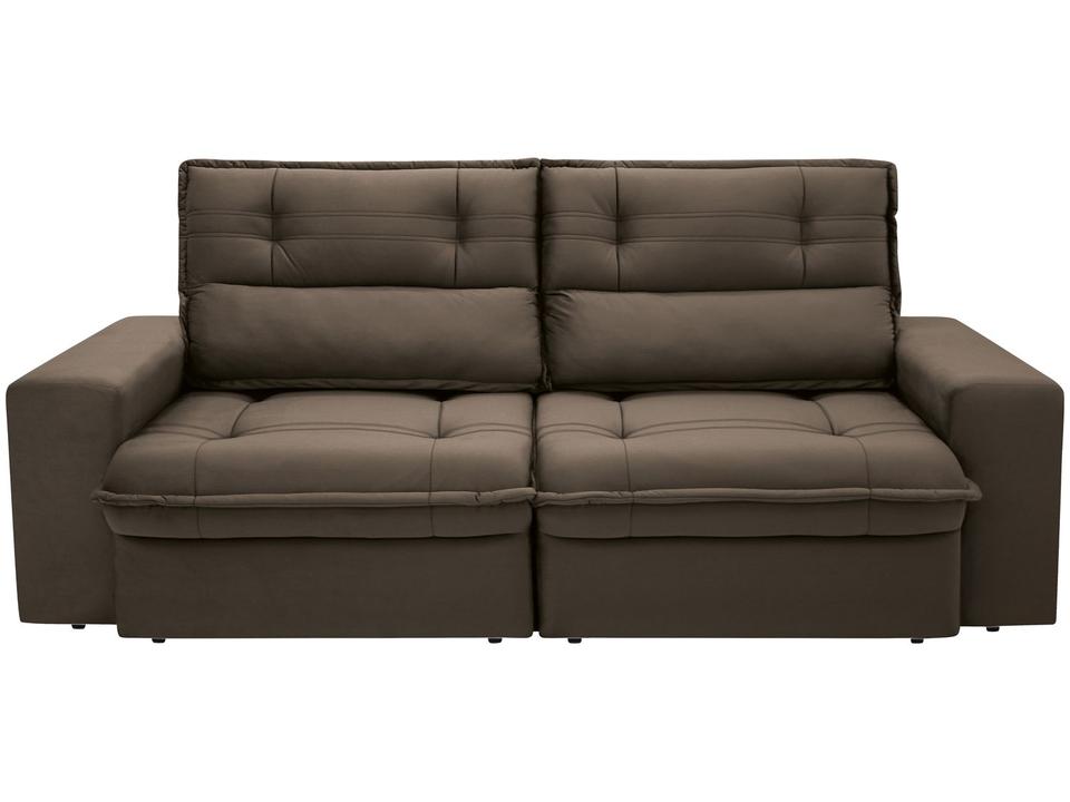Sofá 3 Lugares Retrátil Reclinável Suede Palatino Linoforte - 4