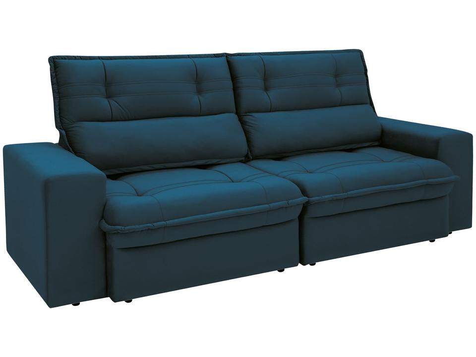 Sofá 3 Lugares Retrátil Reclinável Suede Palatino Linoforte - 3