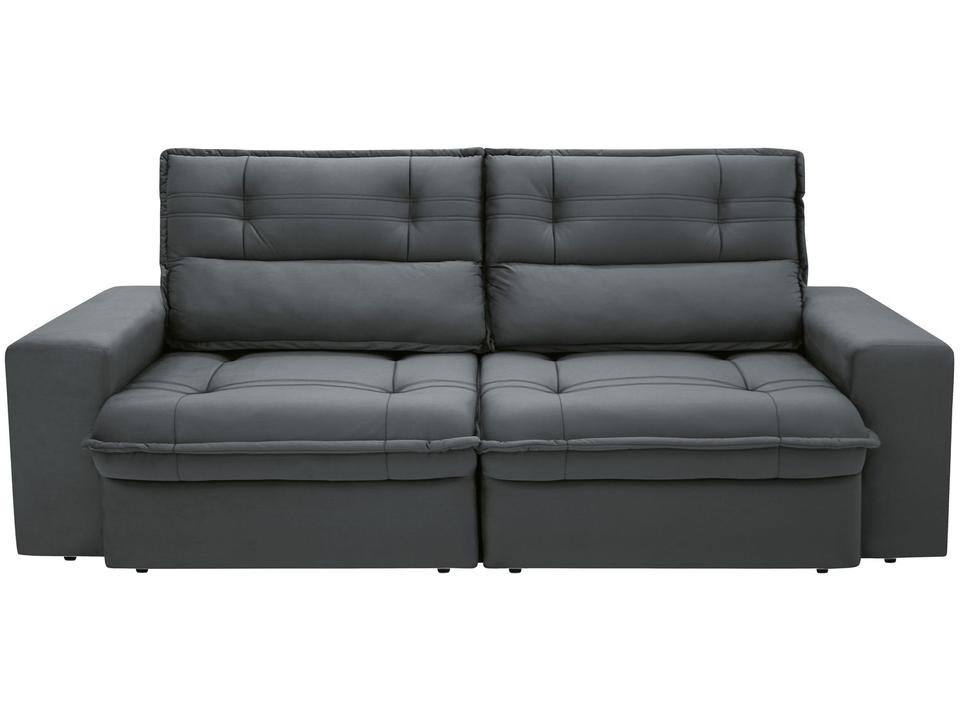 Sofá 3 Lugares Retrátil Reclinável Suede Palatino Linoforte - 4