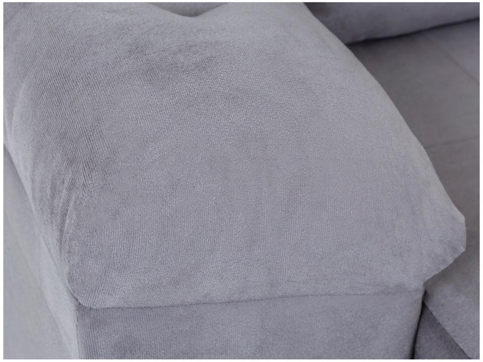 Sofá 3 Lugares Retrátil Reclinável Suede Phormatta Colômbia SMP - 8