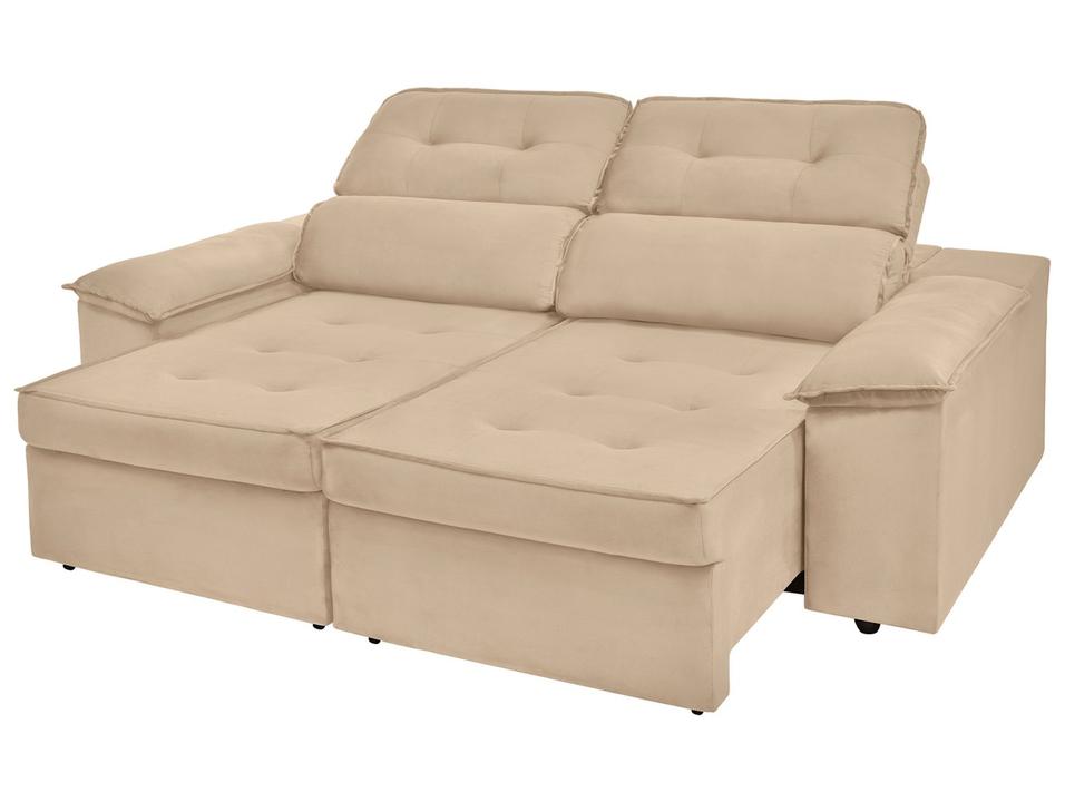 Sofá 3 Lugares Retrátil Reclinável Veludo Kratos SMP - 6