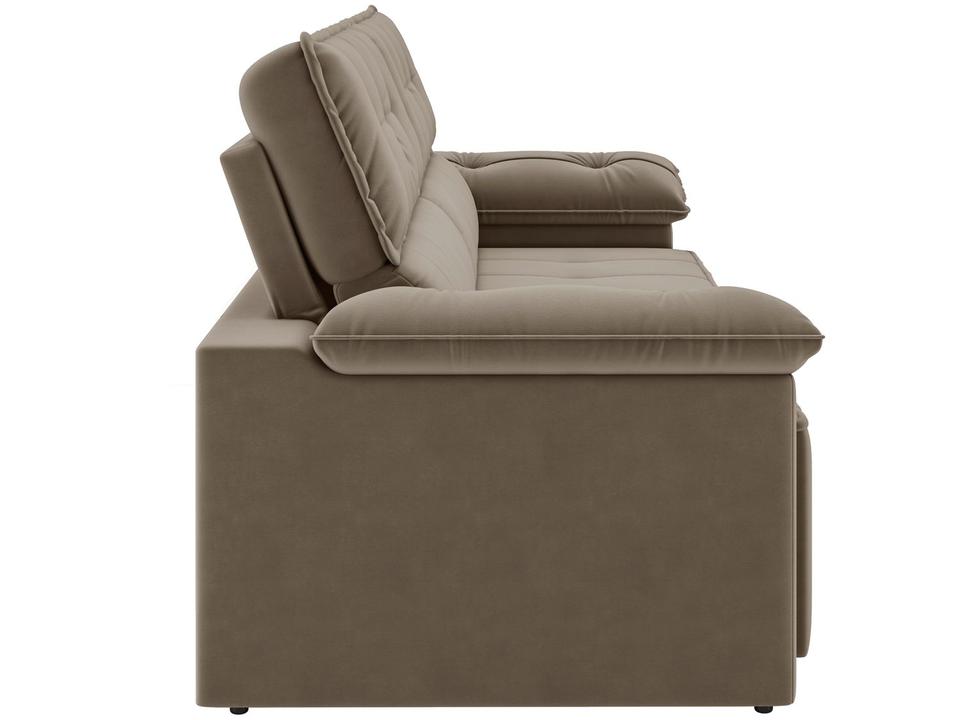 Sofá 3 Lugares Retrátil Reclinável Veludo Santorini Besthouse - 7