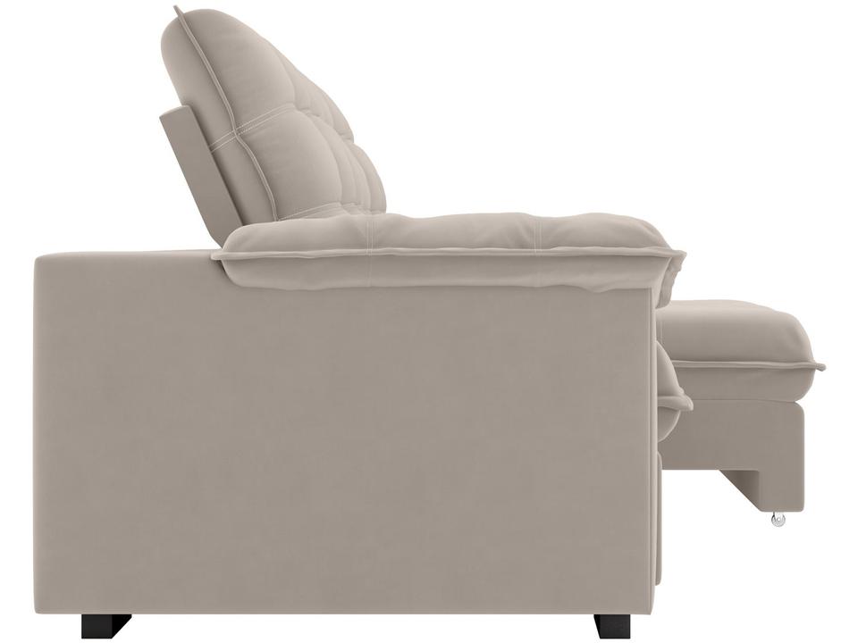 Sofá 3 Lugares Retrátil Reclinável Veludo Vancouver Besthouse - 5