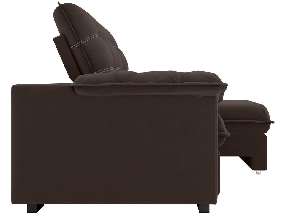 Sofá 3 Lugares Retrátil Reclinável Veludo Vancouver Besthouse - 7