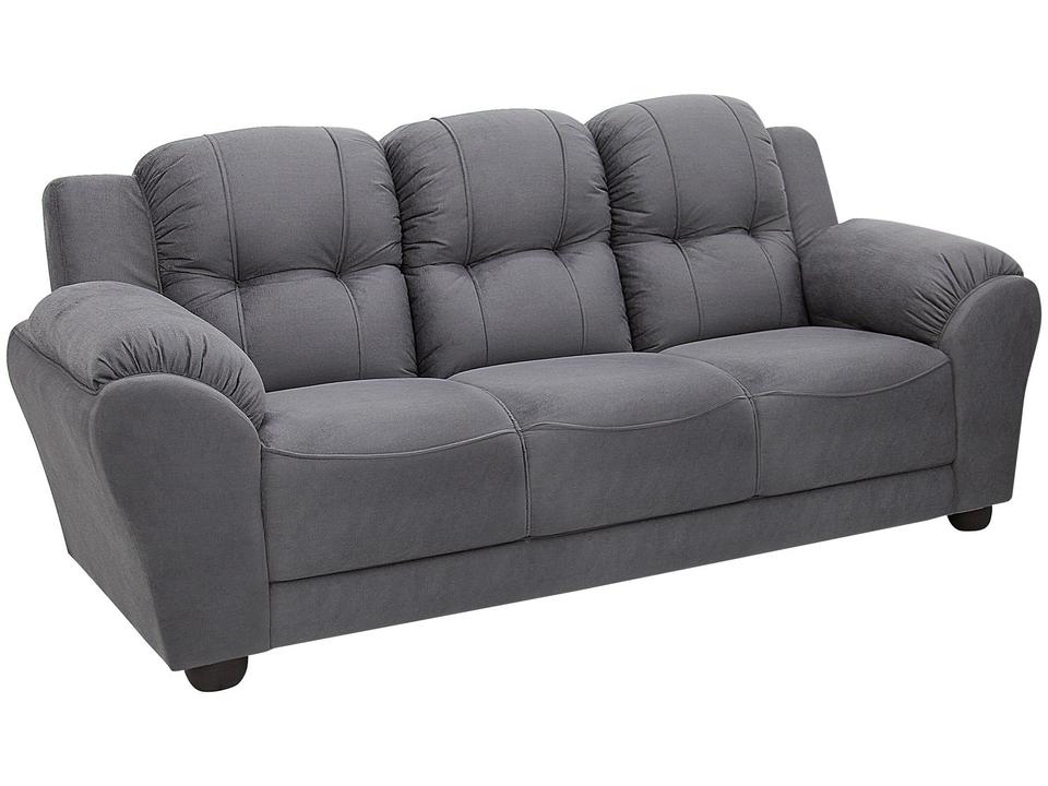 Sofá 3 Lugares Suede Adágio Linoforte - 3