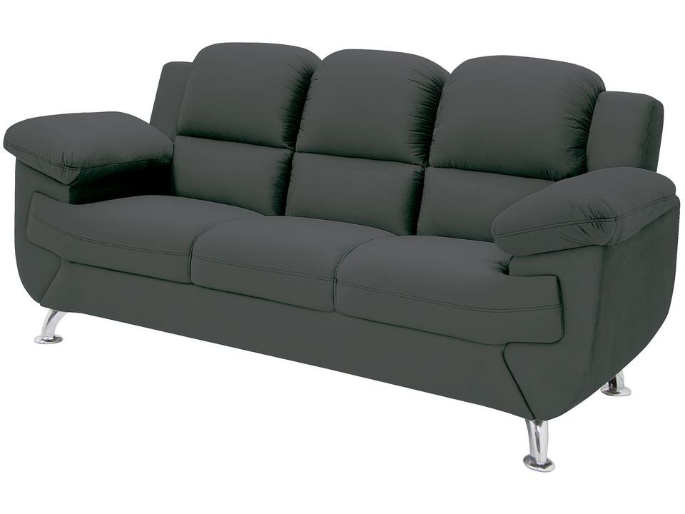 Sofá 3 Lugares Suede Spazium Linoforte - 5