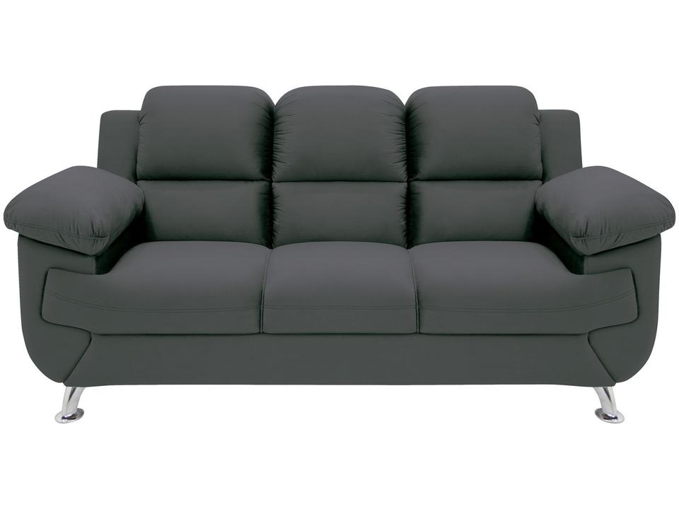 Sofá 3 Lugares Suede Spazium Linoforte - 4