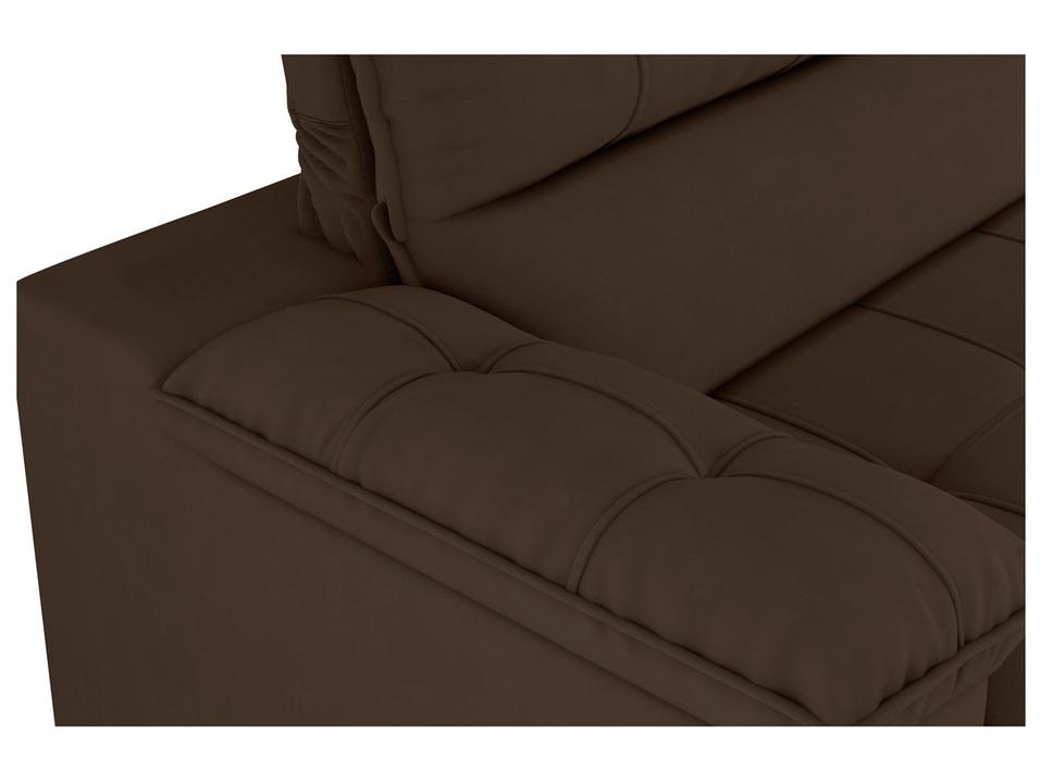 Sofá 4 Lugares Reclinável Suede Veludo Everest Flexforma Estofados - 6