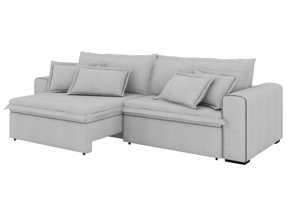 Sofá 4 Lugares Retrátil Recinável Bouclé Mediterrâneo Trentino Flexforma Estofados - 5