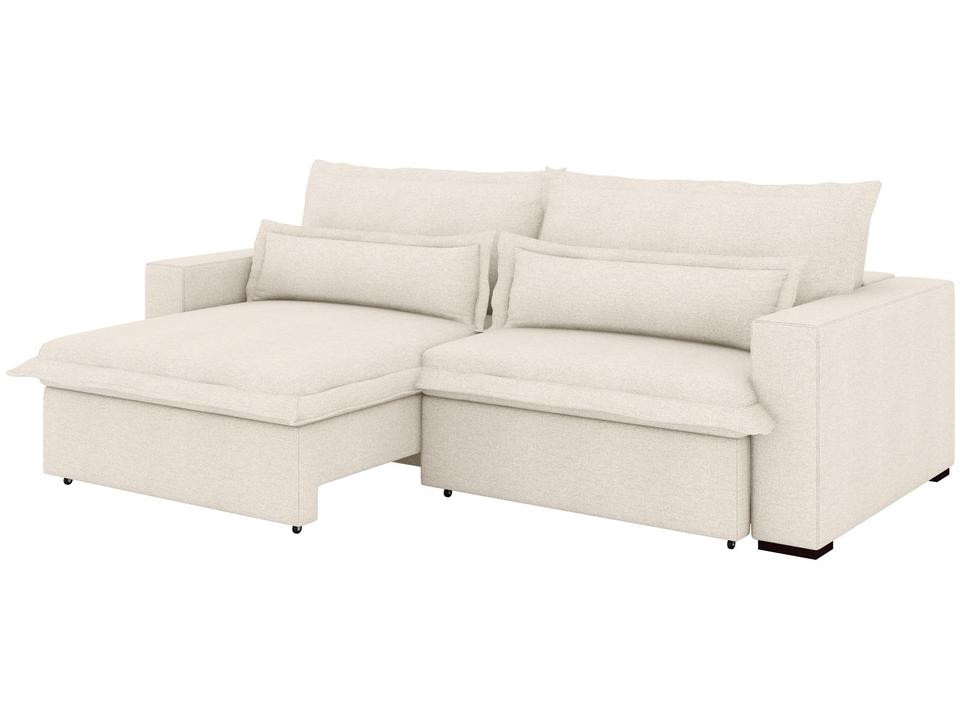 Sofá 4 Lugares Retrátil Reclinável Bouclé Mediterrâneo Bergamo Flexforma Estofados - 3