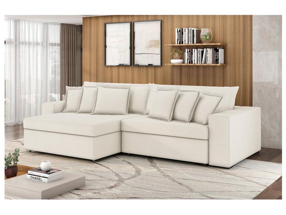 Sofá 4 Lugares Retrátil Reclinável Bouclé Mediterrâneo Parma Flexforma Estofados - 2