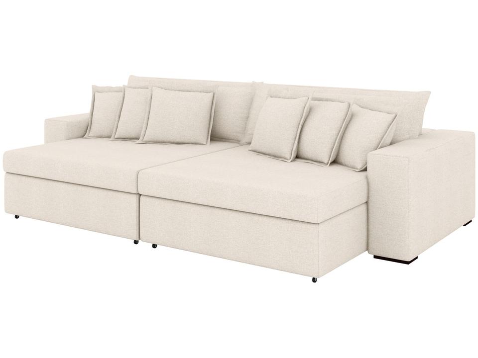 Sofá 4 Lugares Retrátil Reclinável Bouclé Mediterrâneo Parma Flexforma Estofados - 4