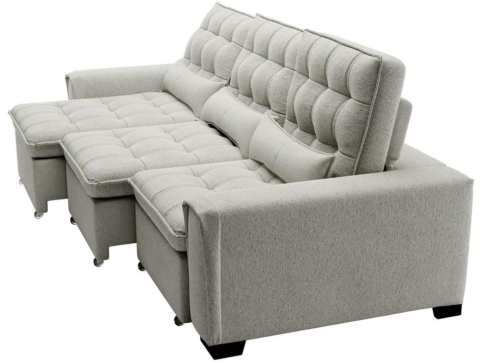 Sofá 4 Lugares Retrátil Reclinável de Veludo Prime Capadocia Sol Colchões e Estofados - 1