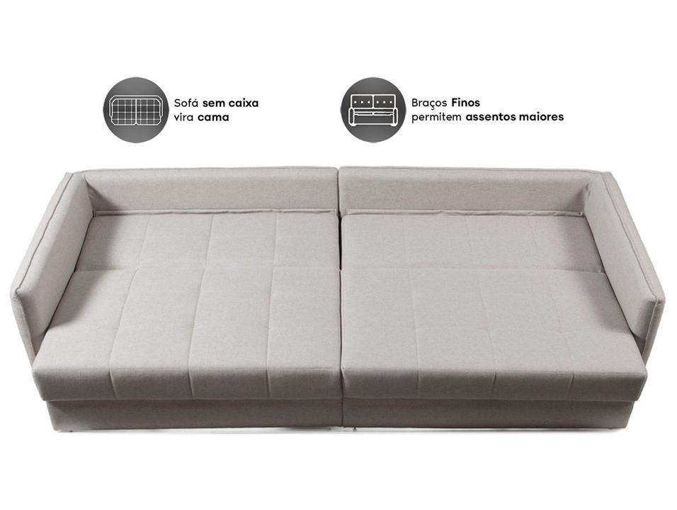 Sofá 4 Lugares Retrátil Reclinável Linho Urban Next Sofás - 7