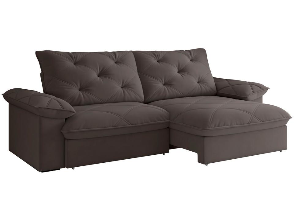 Sofá 4 Lugares Retrátil Reclinável Slim Amsterda Besthouse - 2