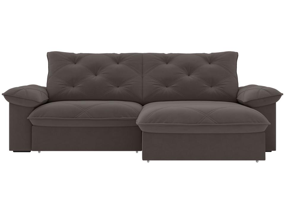 Sofá 4 Lugares Retrátil Reclinável Slim Amsterda Besthouse - 4
