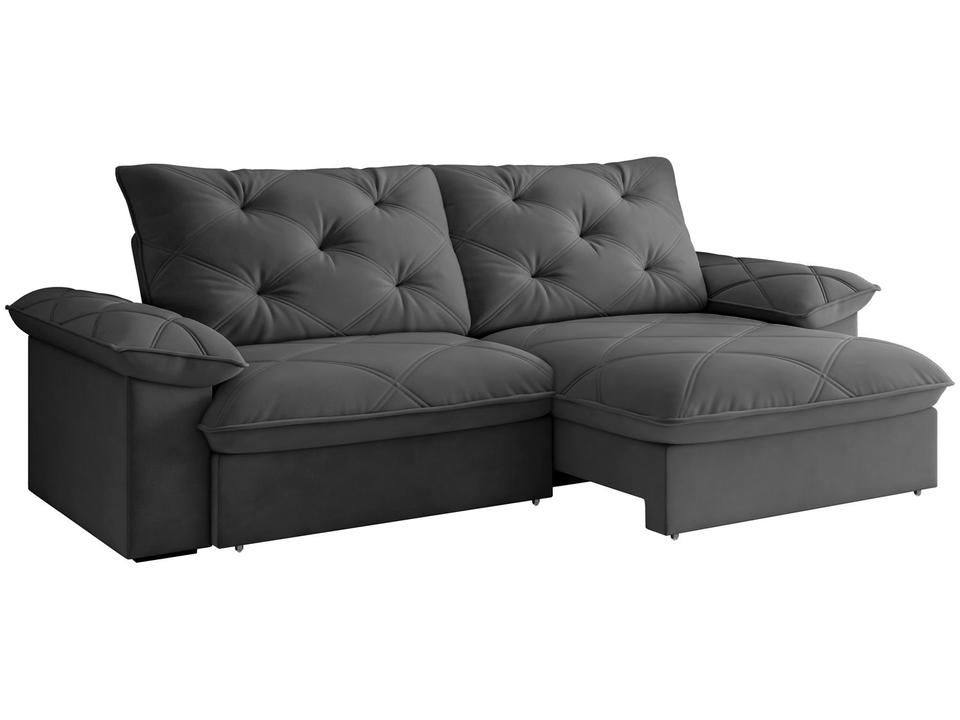 Sofá 4 Lugares Retrátil Reclinável Slim Amsterdã Besthouse - 3