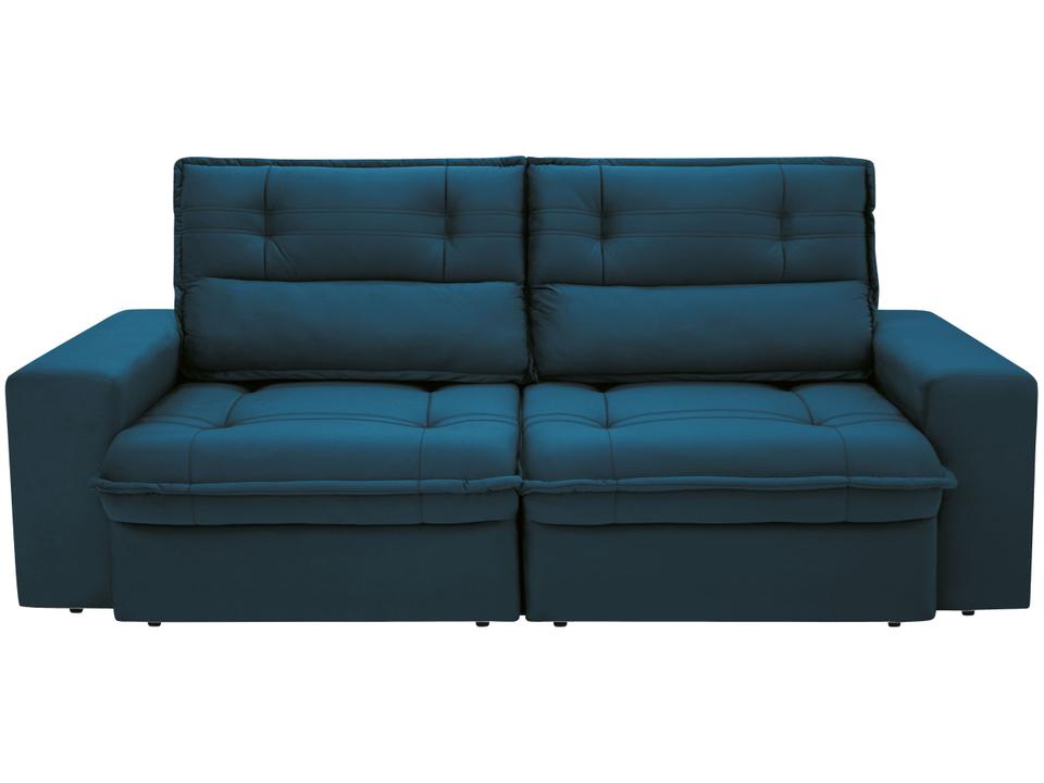 Sofá 4 Lugares Retrátil Reclinável Suede Palatino Linoforte - 4
