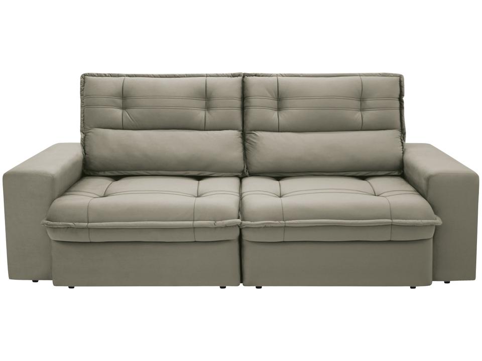 Sofá 4 Lugares Retrátil Reclinável Suede Palatino Linoforte - 4