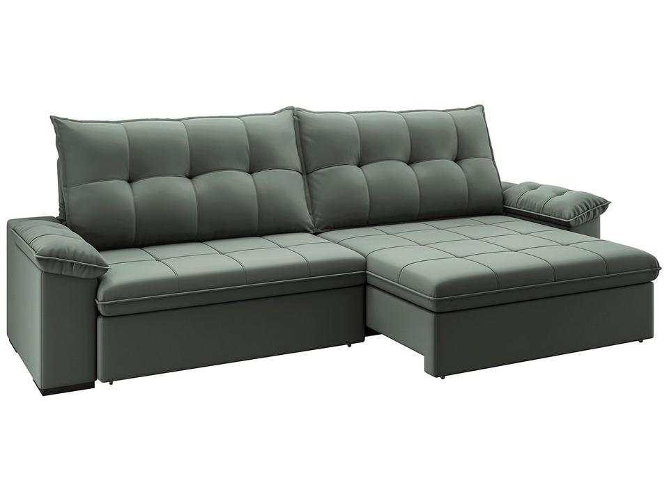 Sofá 4 Lugares Retrátil Reclinável Suede Veludo Triiton Flexforma Estofados - 1