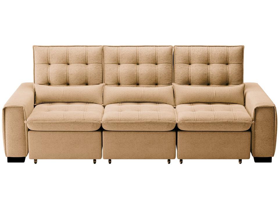 Sofá 5 Lugares Retrátil Reclinável de Veludo Prime Capadocia Sol Colchões e Estofados - 2