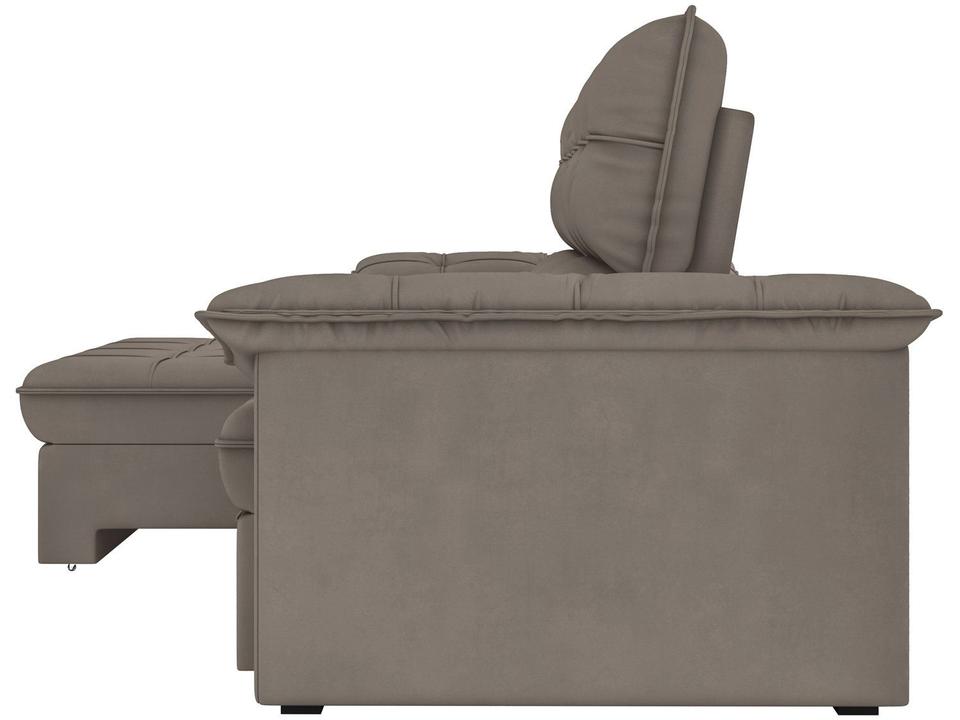 Sofá 5 Lugares Retrátil Reclinável Slim Molas Ensacadas Milano BestHouse - 6