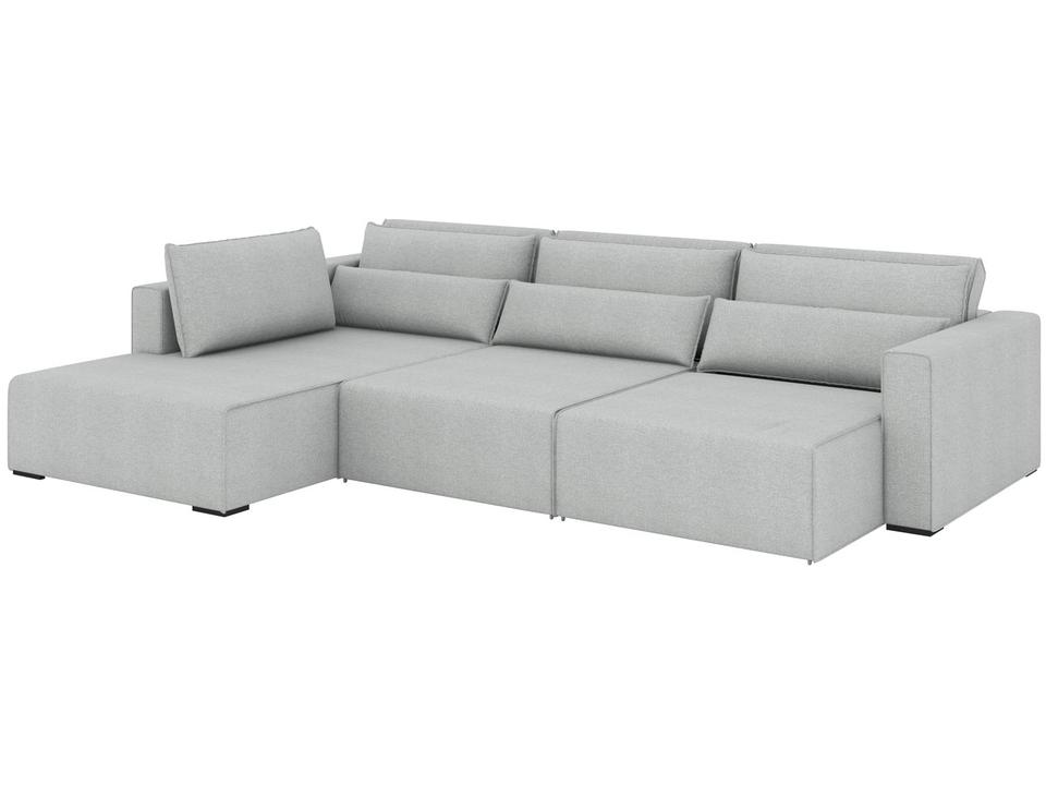 Sofá 6 Lugares Retrátil Reclinável Mediterrâneo Abruzzo Flexforma Estofados - 4