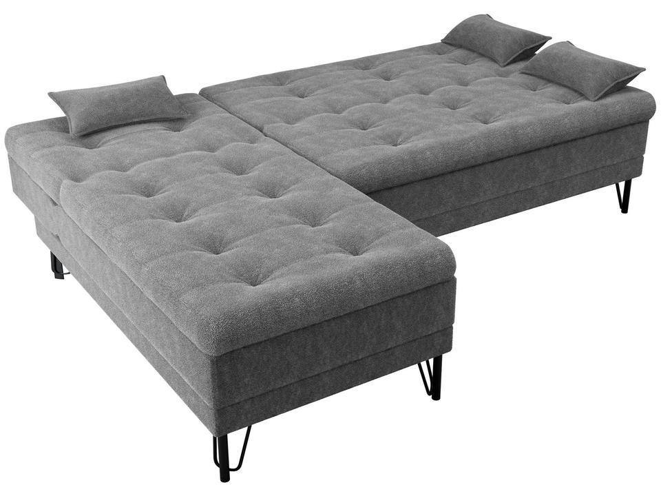 Sofá-cama 2 Lugares Casal Reclinável Veludo Matrix Nice - 5