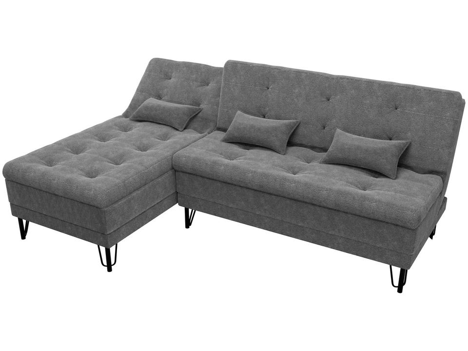 Sofá-cama 2 Lugares Casal Reclinável Veludo Matrix Nice - 4