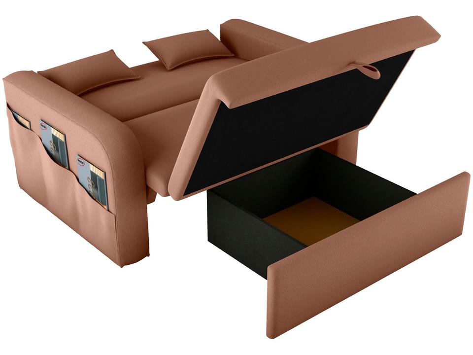 Sofá-cama 2 Lugares Casal Veludo Matrix Lady Dai - 3