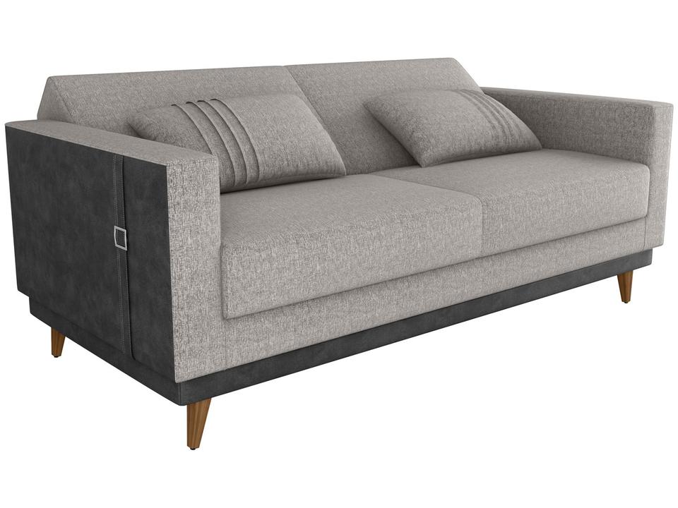 Sofá-cama 3 Lugares Casal Reclinável Facto e Linho Matrix Esther - 6