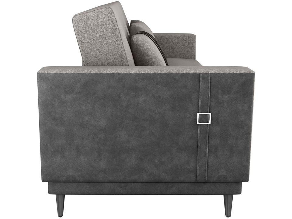 Sofá-cama 3 Lugares Casal Reclinável Facto e Linho Matrix Esther - 8