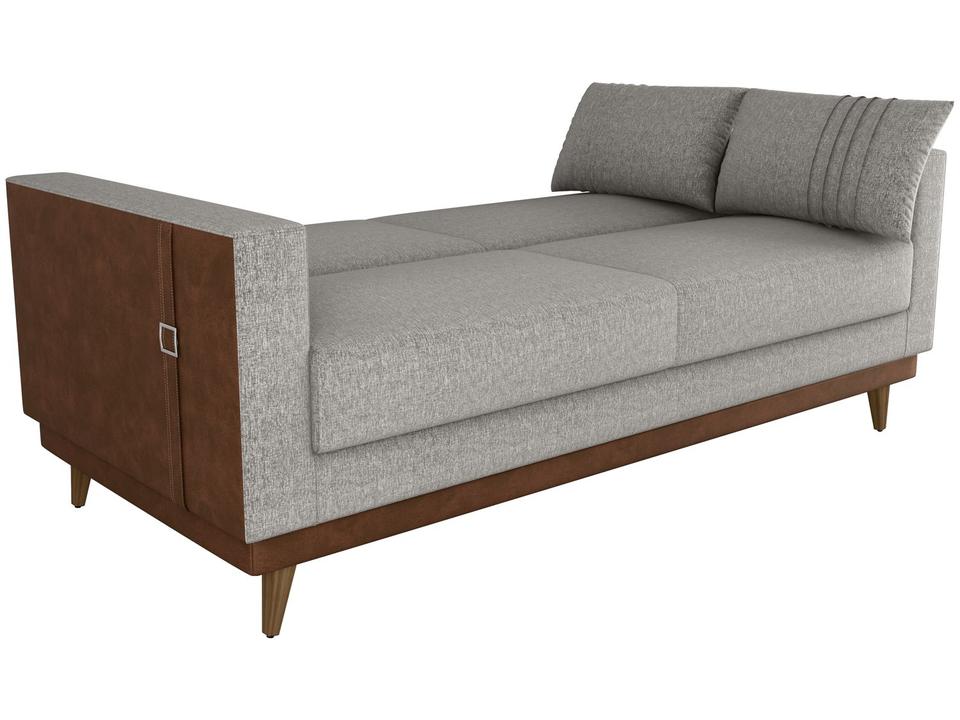 Sofá-cama 3 Lugares Casal Reclinável Facto e Linho Matrix Esther - 7