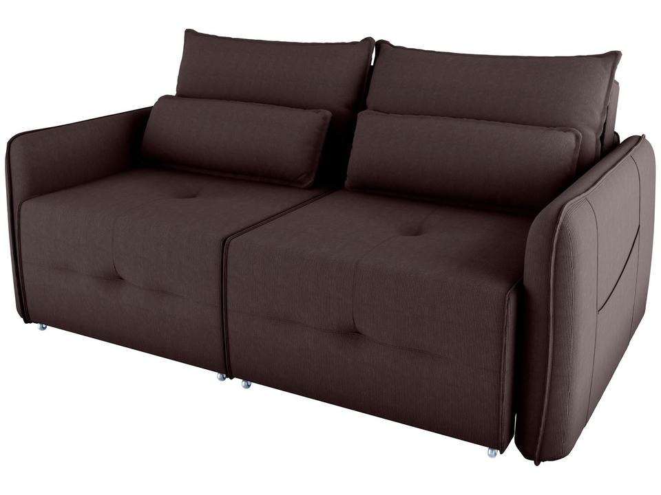 Sofá-cama 3 Lugares Casal Reclinável Veludo Matrix Celine - 5