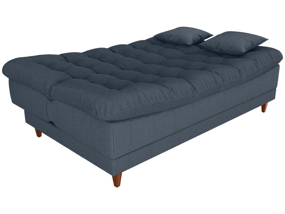 Sofá-cama 3 Lugares Casal Reclinável Veludo Matrix Duda - 3