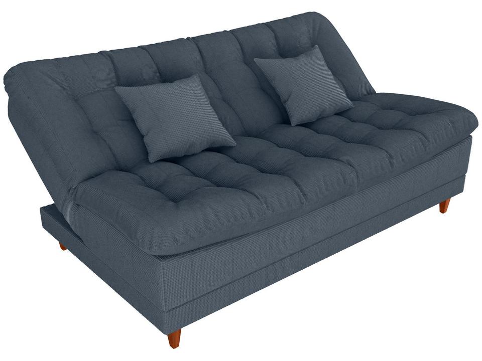 Sofá-cama 3 Lugares Casal Reclinável Veludo Matrix Duda - 1
