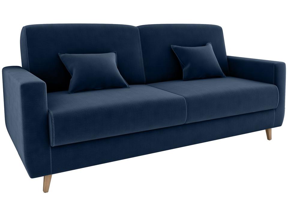 Sofá-cama 3 Lugares Casal Reclinável Veludo Matrix Emília - 2