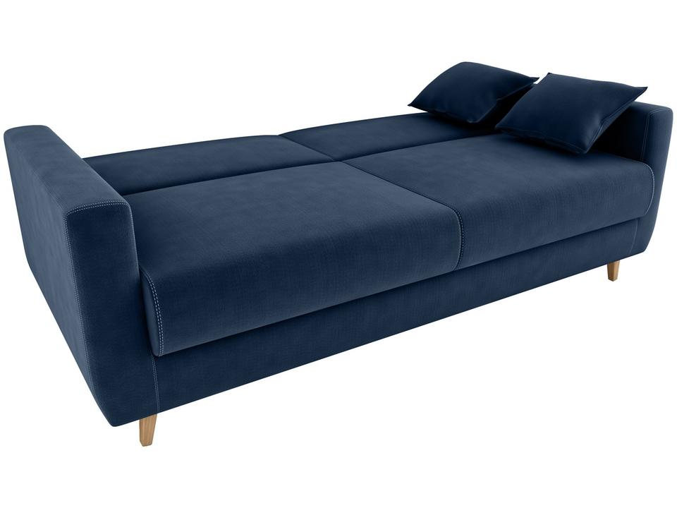 Sofá-cama 3 Lugares Casal Reclinável Veludo Matrix Emília - 3