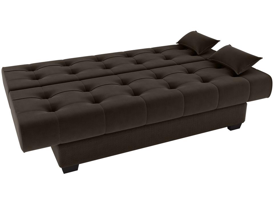 Sofá-cama 3 Lugares Casal Reclinável Veludo Matrix Laila - 3