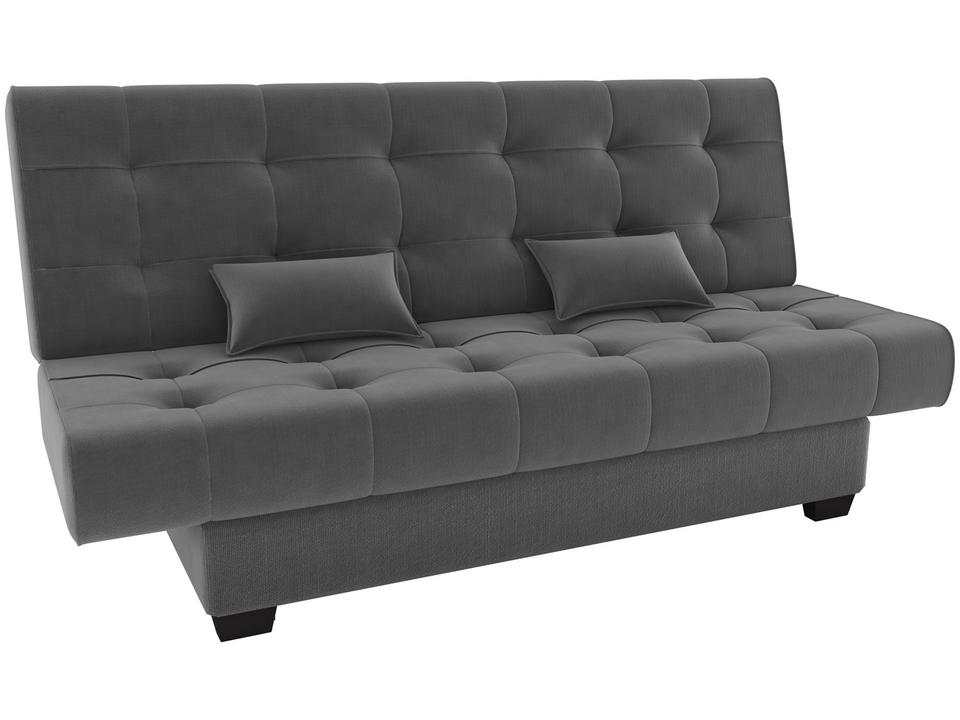 Sofá-cama 3 Lugares Casal Reclinável Veludo Matrix Laila - 1