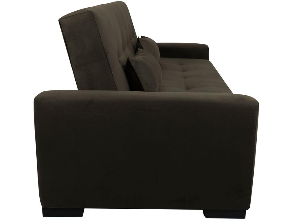 Sofá-cama 3 Lugares Casal Reclinável Veludo Matrix Lavínia - 7