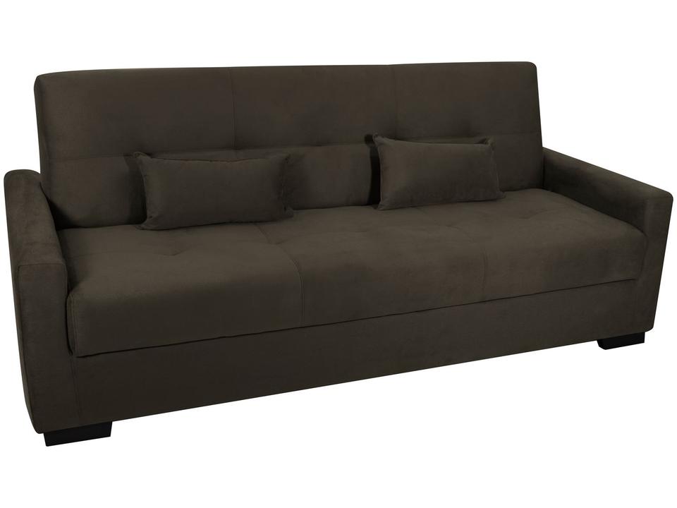 Sofá-cama 3 Lugares Casal Reclinável Veludo Matrix Lavínia - 3