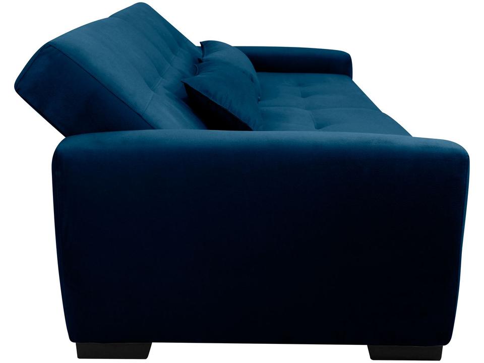 Sofá-cama 3 Lugares Casal Reclinável Veludo Matrix Lavínia - 5