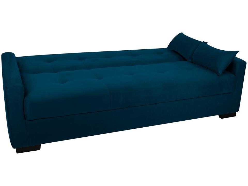 Sofá-cama 3 Lugares Casal Reclinável Veludo Matrix Lavínia - 4