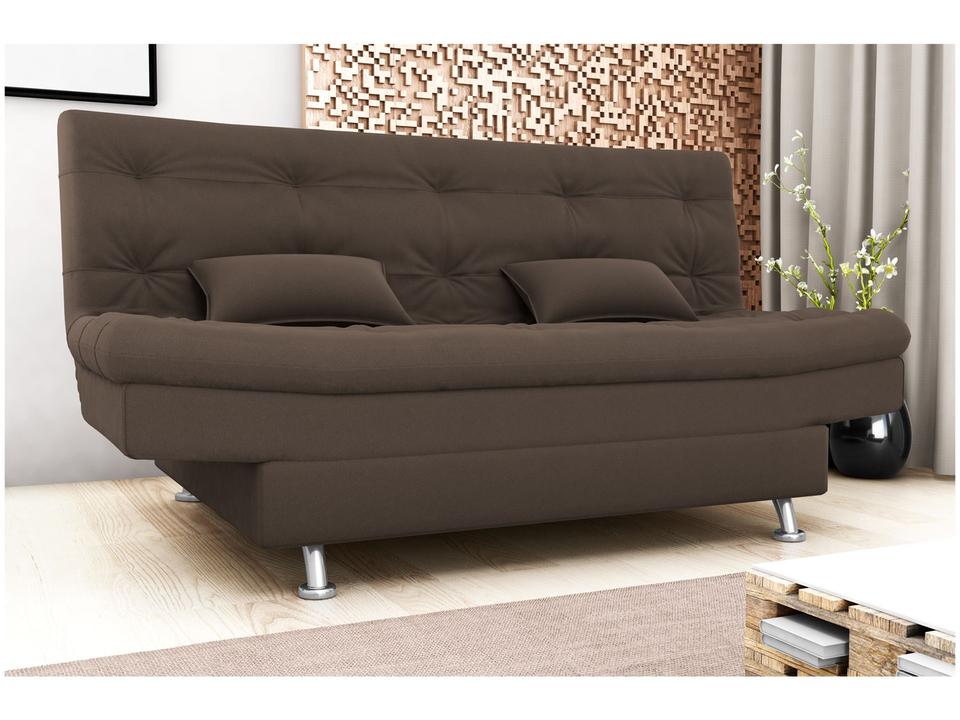 Sofá-cama 3 Lugares Casal Reclinável Veludo Matrix Salomé - 1