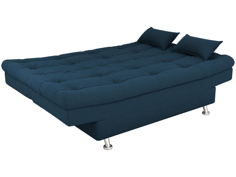 Sofá-cama 3 Lugares Casal Reclinável Veludo Matrix Salomé - 3